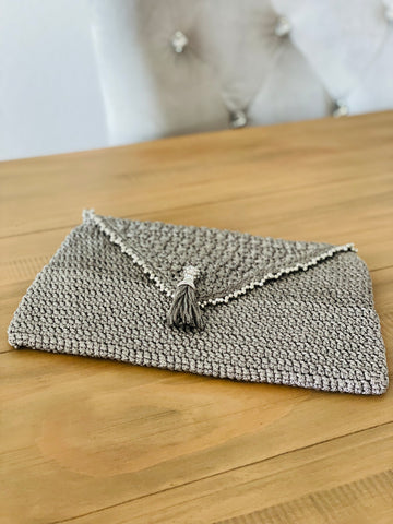 Silver Gray Clutch/Purse